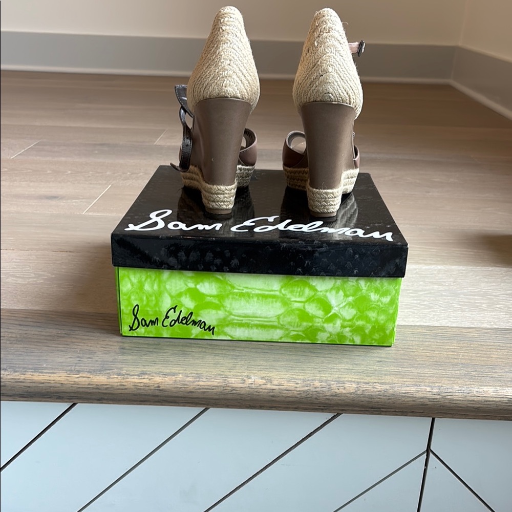 Sam Edelman Women's Brown Wedge Sandals